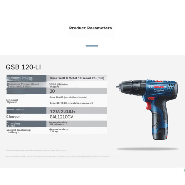 Дриль-шурупокрут BOSCH GSB120 акумуляторний ударний 12 В з кейсом - зображення 5