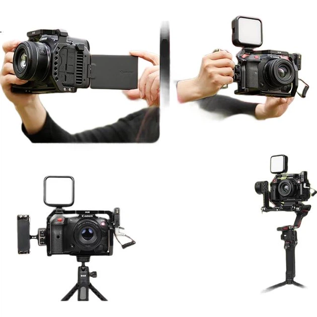 Клетка Yingshijiang из алюминиевого сплава для Canon EOS R5, R5C, R6, R6 II, R7, R10, R50, R100 и RP - Фото 2 Клетка Yingshijiang из алюминиевого сплава для Canon EOS R5, R5C, R6, R6 II, R7, R10, R50, R100 и RP - изображение 2