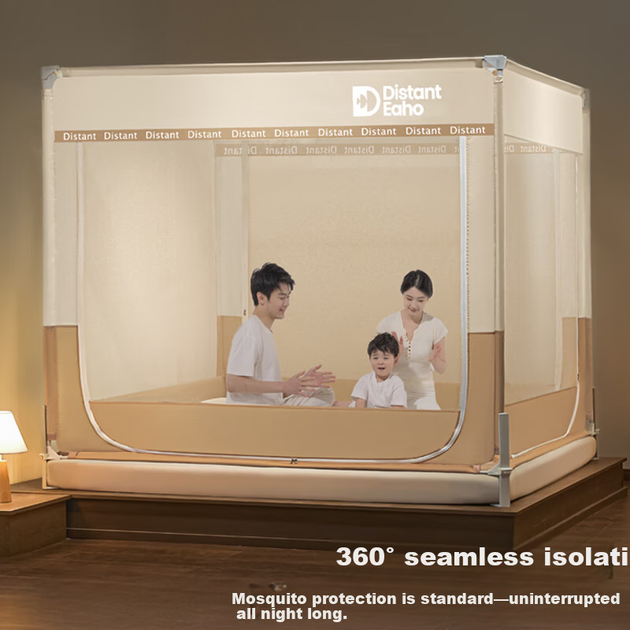 Манеж MUJI Home с москитной сеткой и бортиками от падения, 1.5x2 м, три двери - Фото 4 Манеж MUJI Home с москитной сеткой и бортиками от падения, 1.5x2 м, три двери - изображение 4