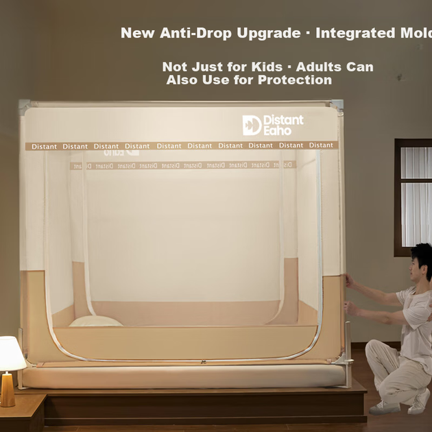 Манеж MUJI Home с москитной сеткой и бортиками от падения, 1.5x2 м, три двери - Фото 5 Манеж MUJI Home с москитной сеткой и бортиками от падения, 1.5x2 м, три двери - изображение 5