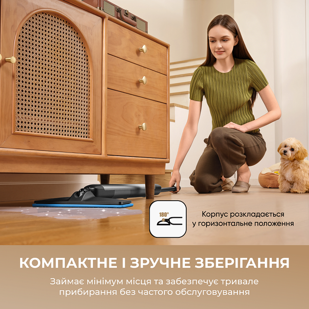 Электрическая швабра Dreame MIRA MOP 10 White - Фото 6 Электрическая швабра Dreame MIRA MOP 10 White - изображение 6