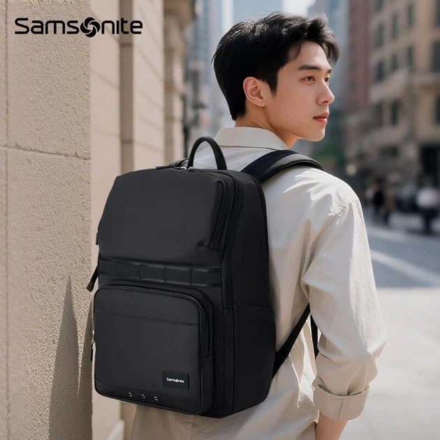 Рюкзак Samsonite NS4 мужской для ноутбука 16 дюймов деловой дорожный, вместительный - Фото 4 Рюкзак Samsonite NS4 мужской для ноутбука 16 дюймов деловой дорожный, вместительный - изображение 4