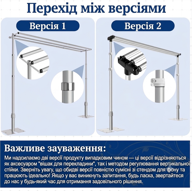 Підставка для фону EMART Heavy Duty 3×3 м, професійна металева стійка для фотозони, весілля та фотостудії, 3 поперечини, регульована - зображення 8