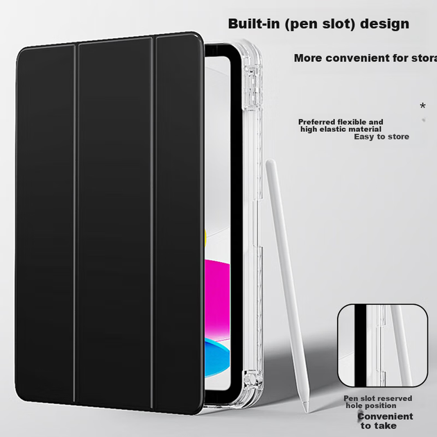 Чохол Pisen для iPad 10/11 10.9 дюйма протиударний з тримачем стилуса, сірий - зображення 7