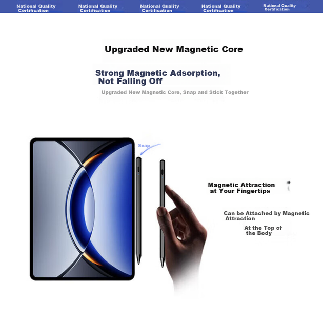 Стилус KOVOL [бренд США], сумісний з планшетом OPPO Pencil2, сенсорний стилус для Pad3pro/Pad3/Pad2/Pad2Pro/Air Capacitive Stylus - зображення 10