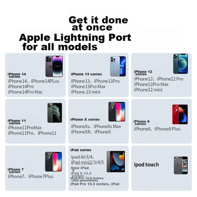 Кабель UGREEN USB-C — Lightning с сертификацией MFi для быстрой зарядки PD 20-30 Вт, 1 м, для iPhone 13 и 14 - Фото 7 Кабель UGREEN USB-C — Lightning с сертификацией MFi для быстрой зарядки PD 20-30 Вт, 1 м, для iPhone 13 и 14 - изображение 7