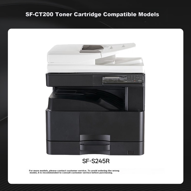 Тонер Huiwei для Sharp (SF-CT200) SF-S245R/SF-S305R повышенной емкости с чипом Black - Фото 3 Тонер Huiwei для Sharp (SF-CT200) SF-S245R/SF-S305R повышенной емкости с чипом Black - изображение 3
