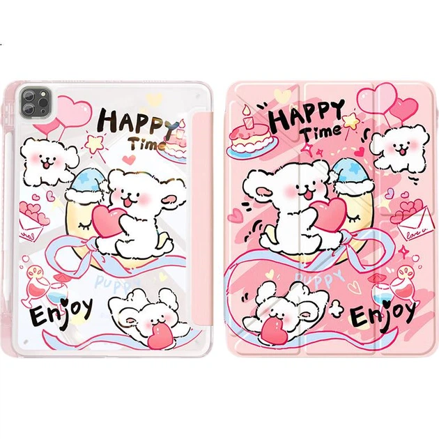 Чехол для планшета Apple iPad 10.2" 2021/2020/2019 QBOSS Heart Dog - изображение 2