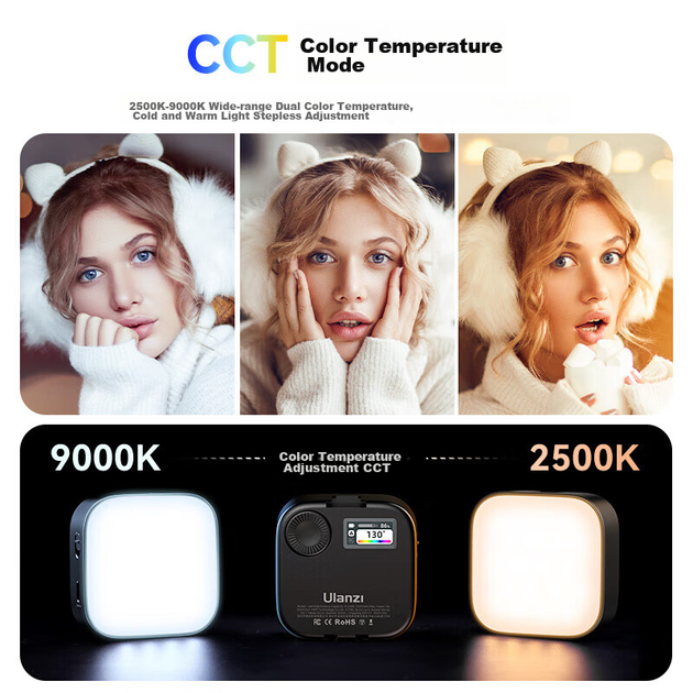 Комплект настільного заповнюючого світла Ulanzi U60 RGB (чорний), магнітне повнокольорове заповнююче світло, портативний кишеньковий світлодіодний портативний фотоліхтар з двома температурами для прямої трансляції з камери та смартфона - Фото 9 Комплект настільного заповнюючого світла Ulanzi U60 RGB (чорний), магнітне повнокольорове заповнююче світло, портативний кишеньковий світлодіодний портативний фотоліхтар з двома температурами для прямої трансляції з камери та смартфона - зображення 9