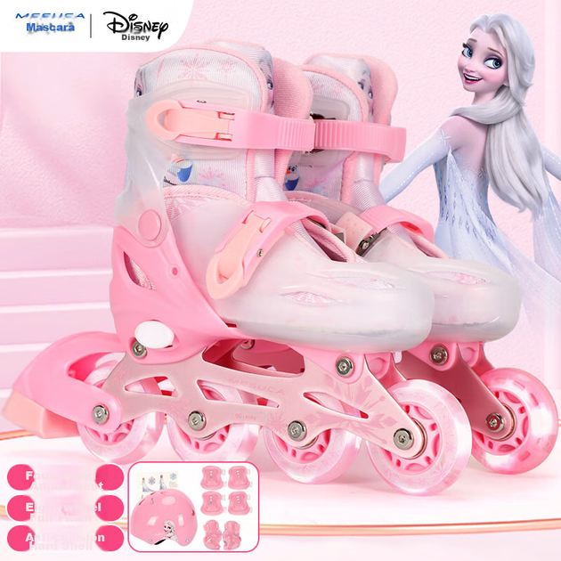 Ролики Disney детские, розовые - изображение 12