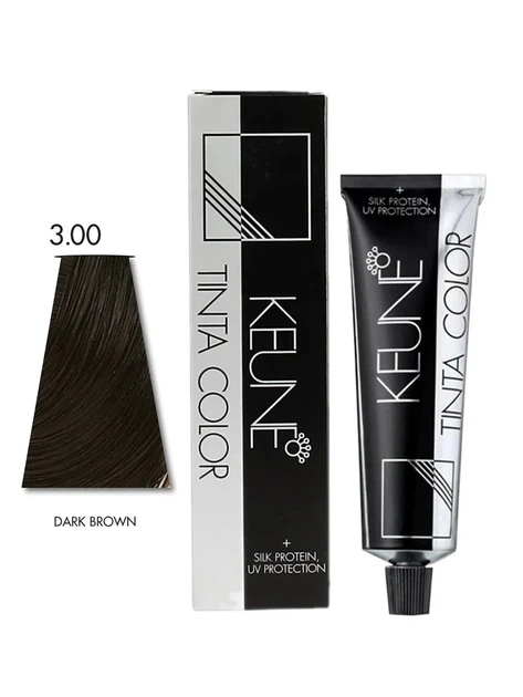 Перманентная краска для волос KEUNE TINTA COLOR 3 Темно-коричневая 60 мл Коричневая - Фото 1 Перманентная краска для волос KEUNE TINTA COLOR 3 Темно-коричневая 60 мл Коричневая - изображение 1