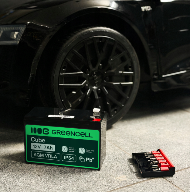 Акумулятор Green Cell AGM VRLA 12V 120Ah IP54 не потребує облуговування (термін служби - 5 років) - Фото 9 Акумулятор Green Cell AGM VRLA 12V 120Ah IP54 не потребує облуговування (термін служби - 5 років) - зображення 9