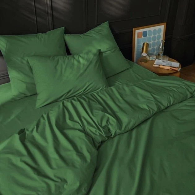 Простирадло №16-0237 Foliage Mikrosatin Premium Однотонне 200*220 - зображення 3