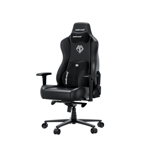 Игровое кресло Anda Seat Novis Plus Black PVC Size XL нагрузка до 120 кг, экокожа, формовочная пена высокой плотности, гарантия 24 мес, наклон спинки 155 °, рост до 210 см - изображение 5