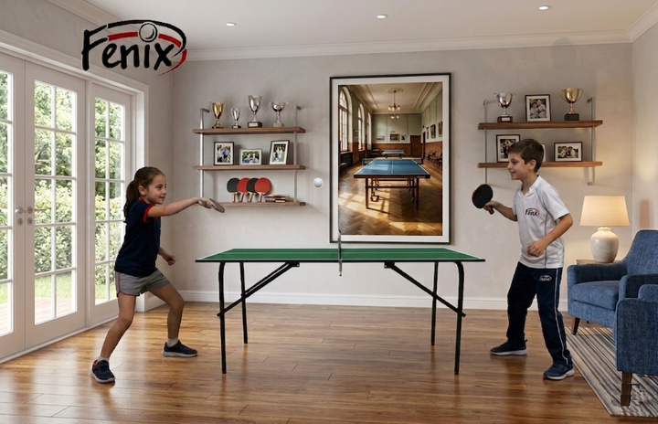 Теннисный стол детский Fenix Kids, зеленый - изображение 4