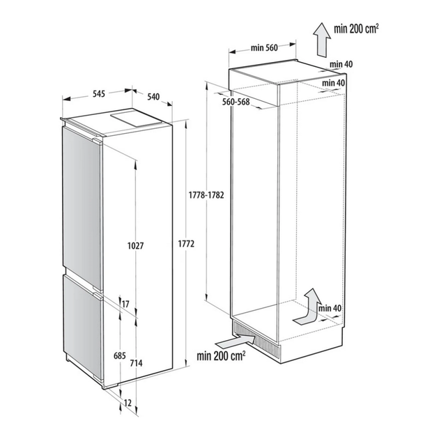 Холодильник вбудований Gorenje NRKI517E62WF - изображение 7