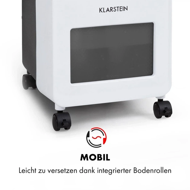 Мобильный Кондиционер Klarstein Cooler Rush 132 м3/ч Бытовые вентиляторы немецкий охладитель и увлажнитель воздуха - изображение 9
