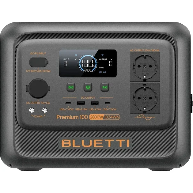 Зарядна станція BLUETTI Premium 100 V2 (P-PR100V2-EU-GY-BL-010) - зображення 2