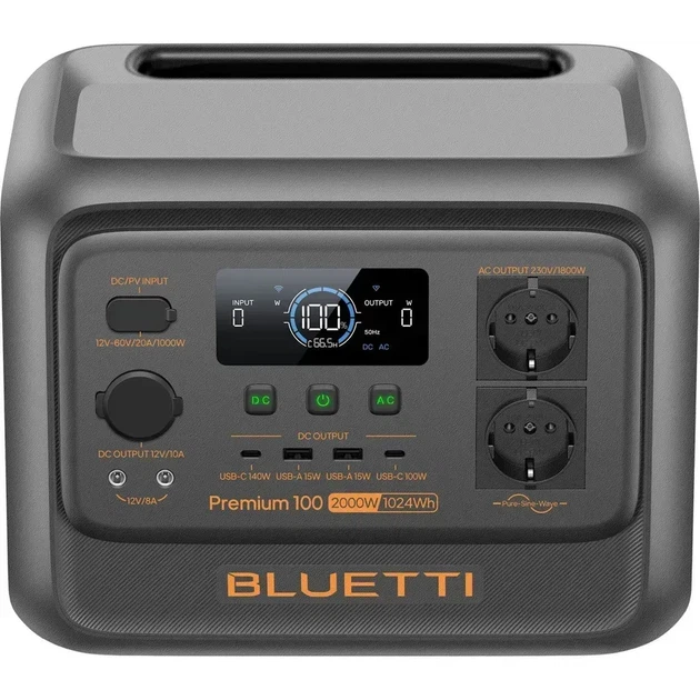 Зарядна станція BLUETTI Premium 100 V2 (P-PR100V2-EU-GY-BL-010) - зображення 3