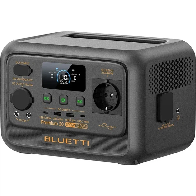 Зарядная станция BLUETTI Premium 30 V2 (P-PR30V2-EU-GY-BL-010) - Фото 5 Зарядная станция BLUETTI Premium 30 V2 (P-PR30V2-EU-GY-BL-010) - изображение 5