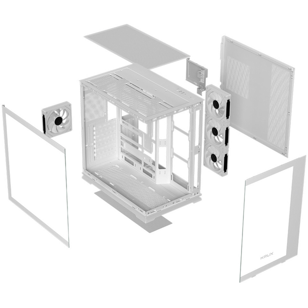 Корпус KRUX Atron ARGB White (KRXD018) - зображення 11