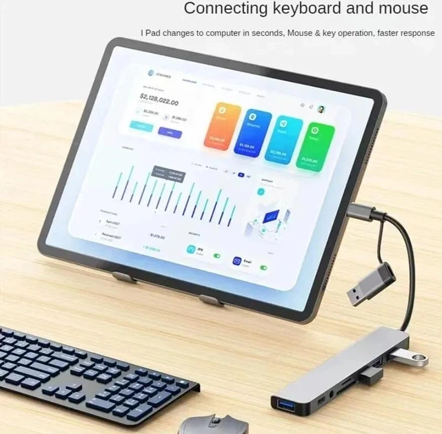 Универсальный USB 3.0 хаб + кардридер + звуковая карта SmartGo 8в1 - Фото 4 Универсальный USB 3.0 хаб + кардридер + звуковая карта SmartGo 8в1 - изображение 4