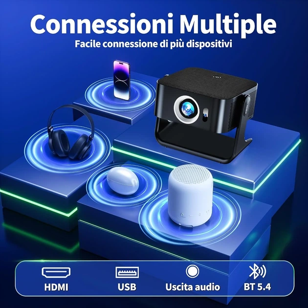 Проектор COOLID C5 Full HD Wi-Fi Bluetooth Android (102252859) - Уцінка - зображення 7