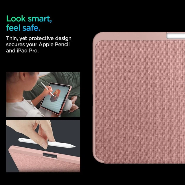 Чехол Spigen Urban Fit для iPad Pro 11 2024 5th Gen Rose Gold (ACS07021) - Фото 13 Чехол Spigen Urban Fit для iPad Pro 11 2024 5th Gen Rose Gold (ACS07021) - изображение 13