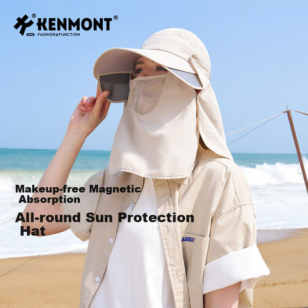 Маска Kenmont KM-3273 сонцезахисна на магнітах із захистом шиї швидковисихаюча - Фото 1 Маска Kenmont KM-3273 сонцезахисна на магнітах із захистом шиї швидковисихаюча - зображення 1