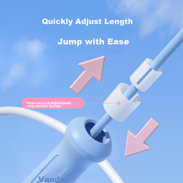 Скакалка Oufanda 2.0 для школьников скоростная без запутывания - изображение 9