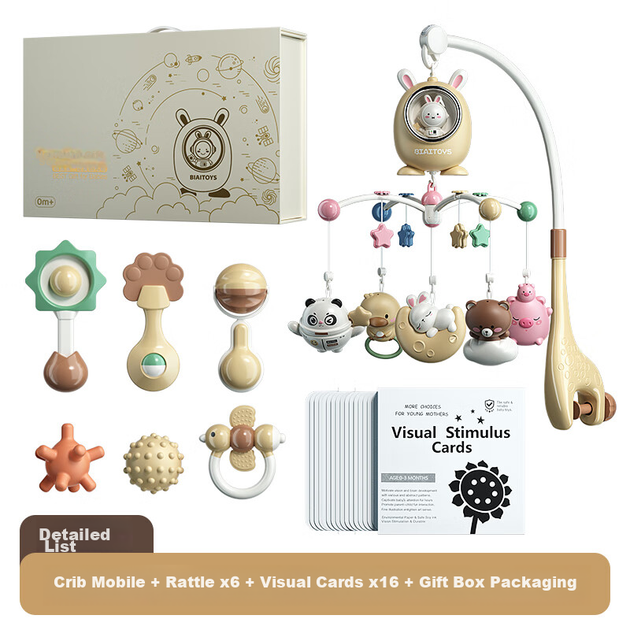 Подарункова коробка Xinge Newborn Welcome High-End, дитячі іграшки, дзвіночок для ліжка, прорізувач для зубів, брязкальце, музичні іграшки, подарунок для дитини на повний місяць - зображення 12