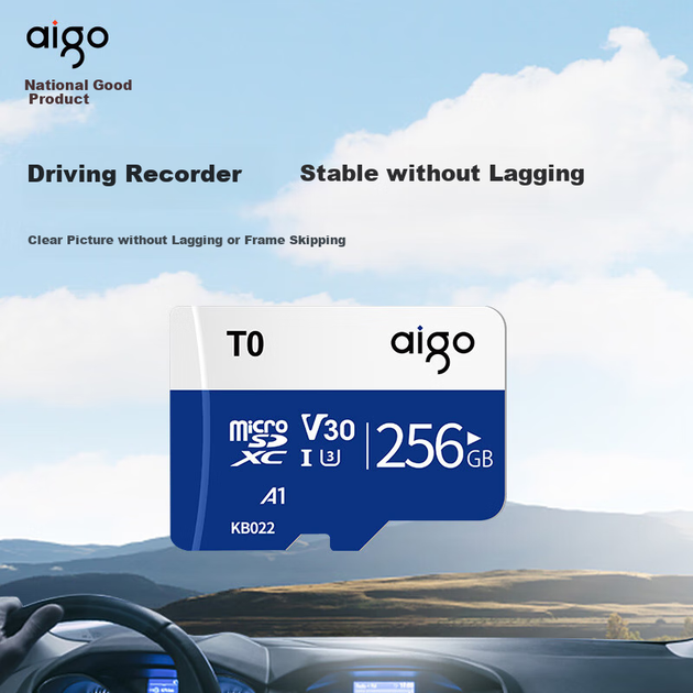 Карта пам'яті Aigo microSD 256 ГБ U3 V30 для відеореєстраторів та камер - зображення 4