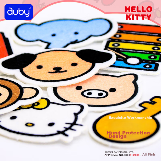 Тканевая книжка-игрушка Auby Baby для детей 1-3 лет, мягкая и прочная, безопасна для жевания - изображение 12
