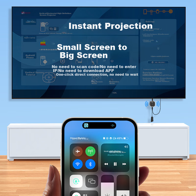 Адаптер BIAZE HDMI 4K для трансляції екрана телефона на телевізор - Фото 10 Адаптер BIAZE HDMI 4K для трансляції екрана телефона на телевізор - зображення 10