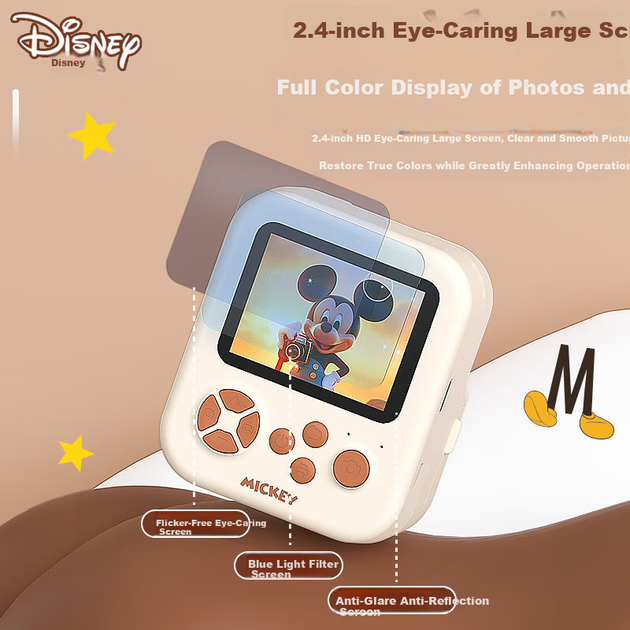 Фотоаппарат Disney HD02 Mickey детский с мгновенной печатью, для путешествий, в фирменной коробке - изображение 9