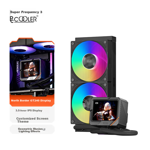 Система водяного охлаждения PcCooler GT240 ARGB Black - изображение 4