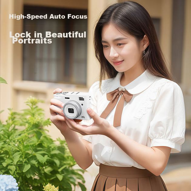 Фотоаппарат CAIZU C10 беззеркальный с двумя объективами, видео 4K, 256 ГБ - Фото 8 Фотоаппарат CAIZU C10 беззеркальный с двумя объективами, видео 4K, 256 ГБ - изображение 8