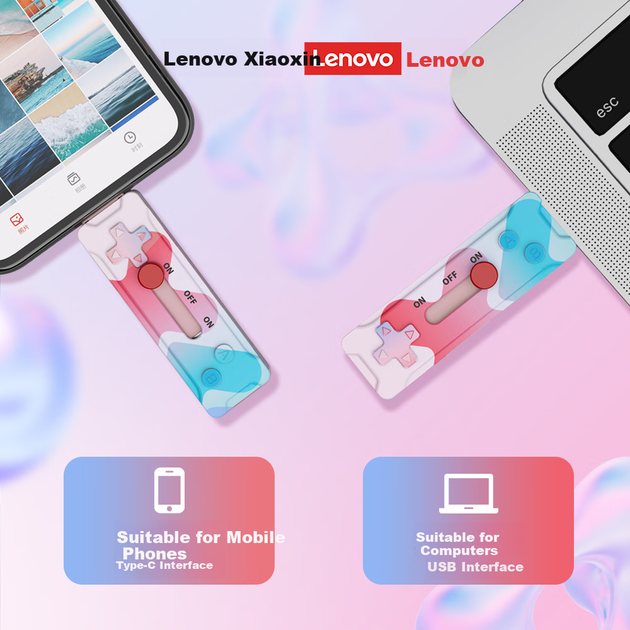 Флеш память USB Lenovo Xiaoxin XS720 1TB USB 3.2 Gen2 + Type-C - Фото 3 Флеш память USB Lenovo Xiaoxin XS720 1TB USB 3.2 Gen2 + Type-C - изображение 3