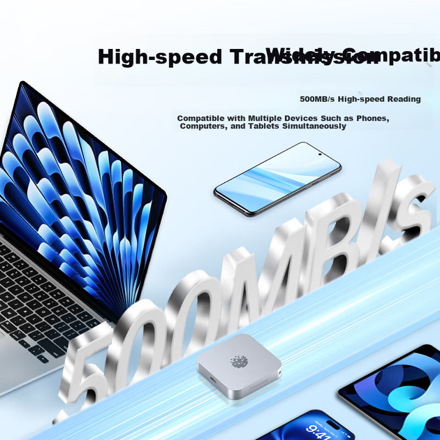 SSD диск Fanxiang PS500 1TB Type-C External Silver - зображення 5