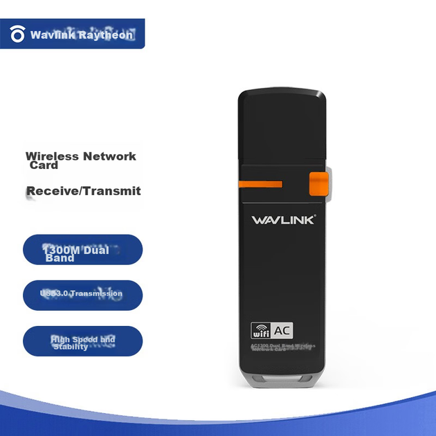 Беспроводной сетевой адаптер Wavlink USB AC1300M, двухдиапазонный 5G Gigabit USB3.0, для настольных компьютеров и ноутбуков, портативный, WiFi-приемник-передатчик 688A2 - Фото 4 Беспроводной сетевой адаптер Wavlink USB AC1300M, двухдиапазонный 5G Gigabit USB3.0, для настольных компьютеров и ноутбуков, портативный, WiFi-приемник-передатчик 688A2 - зображення 4