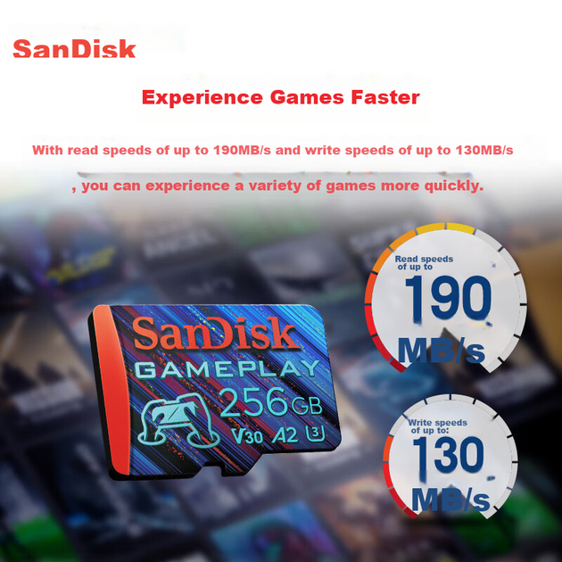 Карта пам'яті SanDisk microSD 256 ГБ A2 U3 V30, читання 190 МБ/с, запис 130 МБ/с - зображення 5