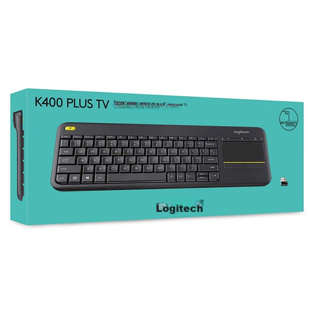 Клавиатура Logitech K400 Plus с сенсорным управлением Wireless Black - Фото 9 Клавиатура Logitech K400 Plus с сенсорным управлением Wireless Black - изображение 9