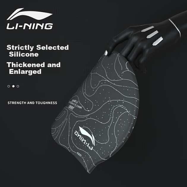 Шапочка для плавания Li-Ning LSMP016 силиконовая для длинных волос с цветочным узором, розовая - изображение 7