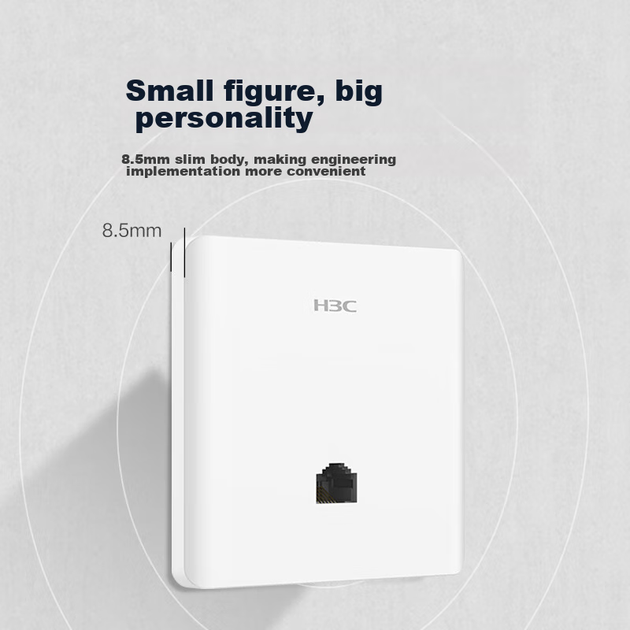Точка доступа H3C Mini A60-1500 настенная Wi-Fi 6 1500 Мбит/с с PoE - Фото 6 Точка доступа H3C Mini A60-1500 настенная Wi-Fi 6 1500 Мбит/с с PoE - изображение 6