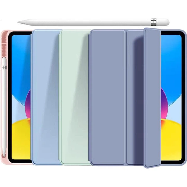 Чохол RBP для iPad 11/10 покоління (2025), A16, силіконовий, протиударний, з тримачем стилуса, колір білий лід - зображення 3