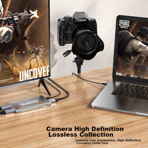 Карта видеозахвата BIAZE HDMI USB 3.0, 4K 60 Гц, для стримов с PS5, Xbox, Switch, iPad, камеры и ноутбука - изображение 4