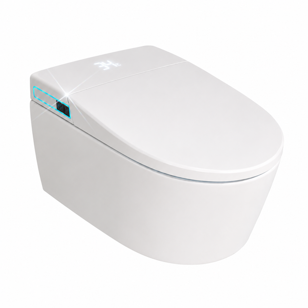 Унитаз-биде подвесной Asans 8619 Smart c пультом, LED-подсветкой и подогревом сиденья (1334944) - Фото 1 Унитаз-биде подвесной Asans 8619 Smart c пультом, LED-подсветкой и подогревом сиденья (1334944) - изображение 1