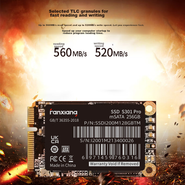 SSD диск Fanxiang S301 Pro 1TB mSATA SATAIII TLC - изображение 5