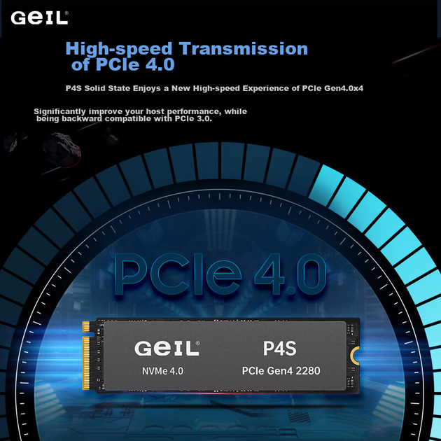SSD диск GeIL P4S 1TB M.2 2280 NVMe PCIe 4.0 x4 TLC - зображення 3