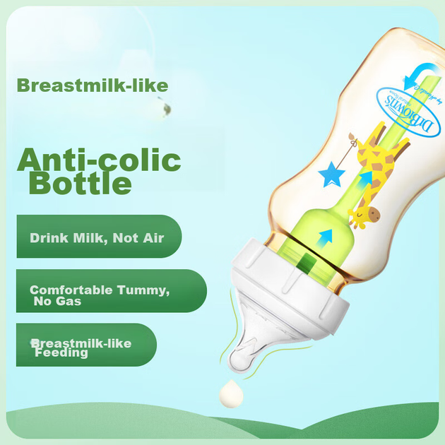 Пляшечка Bulangboshi Anti-Colic для новонароджених (0-3 місяці PPSU150 мл + 3-6 місяців PPSU270 мл), Little Rabbit Changlu - Фото 5 Пляшечка Bulangboshi Anti-Colic для новонароджених (0-3 місяці PPSU150 мл + 3-6 місяців PPSU270 мл), Little Rabbit Changlu - зображення 5